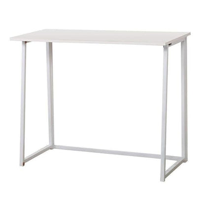 Folding Small Desk - Versatile Laptop Study Writing Table - White - Space-Saving Design - Perfect for Home Office