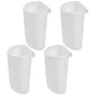 STOBOK 4Pcs Hanging Cup Holder for Rolling Cart Small Hanging Basket with Flat Bottom Cart Side Hanging Basket for Office Supplies Pencils Scissors Makeup Kitchen Storage