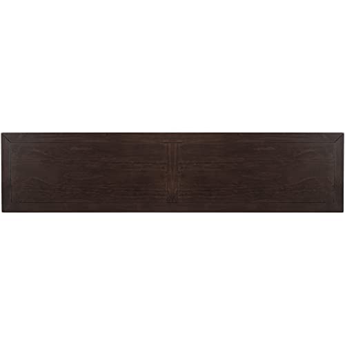 LKTART Solid Wood Console Table for Entryway,63" Sofa Table with 4 Drawers | Console Table with Storage Drawers,Farmhouse Sofa Table,Entryway Table for Hallway Foyer,Living Room,Easy Assembled,Espresso - color: Distressed Black