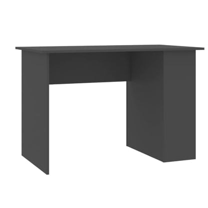 Modern Gray Engineered Wood Rectangular Desk with Ample Workspace, Durable Construction and Sleek Matte Finish for Home Office and Study Use - color: Grey
