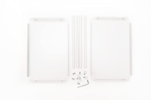 Buzzelli Company 2-Tier Standing Rack Countertop Storage Shelf, Organizer Holder - color: White