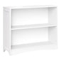 RiverRidge 3 shelves Horizontal Bookcase, White | Classic Beadboard Side Panels, Playroom Book and Toy Organizer with 2 Open Shelves, Painted MDF - color: White