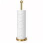 Songtec Gold Toilet Paper Holder Stand with Reserve, Floor Standing Tisse Roll Holder for 4 Rolls, Compact Design Bathroom Toilet Paper Storage - Gold - color: Gold