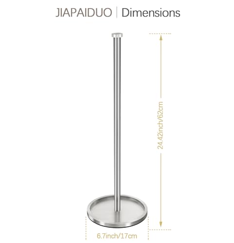 Toilet Paper Holder Stand with Reserve Function, Brushed Nickel Toilet Roll Holder Free Standing, Toilets Paper Storage Stand for 5 Rolls of Toilets Papers，Modern Design