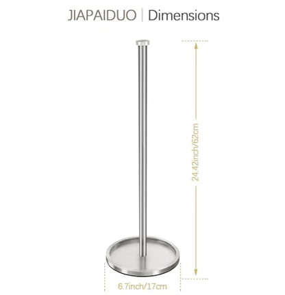 Toilet Paper Holder Stand with Reserve Function, Brushed Nickel Toilet Roll Holder Free Standing, Toilets Paper Storage Stand for 5 Rolls of Toilets Papers，Modern Design