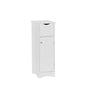 RiverRidge Ashland Slim Bathroom Storage Cabinet with Drawer, White | Inset Beadboard Panels, Narrow Medicine Cabinet, Linen Cabinet, Interior Adjustable Shelves, Easy Slide Drawer, Painted MDF