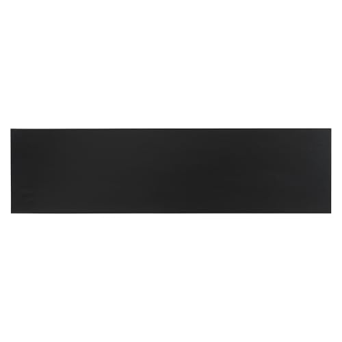 JOSHEN 60" Entryway Hallway Shelf Table, Easy-Assembly Square Table, Stable Space-Saving for Living Room, Black - color: Black