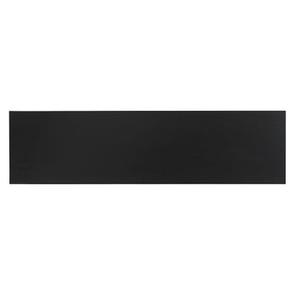 JOSHEN 60" Entryway Hallway Shelf Table, Easy-Assembly Square Table, Stable Space-Saving for Living Room, Black - color: Black