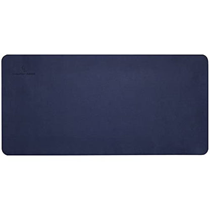 Gallaway Leather Desk Mat,Desk Writing Pad - Office Desk Pad, Large 36" x 17" Navy Blue, Desk Mats on Top of Desks, Gift Ready Elegant Computer Desk Mat Desk Cover Desk Pad Protector PU Leather - color: Navy Blue, size: Large