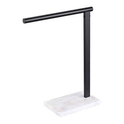 KOKOSIRI Hand Towel Rack Stand Towel Holder with Steady Marble Base for Bathroom Vanity Countertop, Matte Black Stainless Steel 15.7'' Height THS0006-BK - color: Matte Black, size: 1-Bar