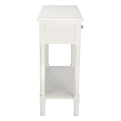 Safavieh Home Collection Josie Distressed White 2-Drawer Console Table - color: Distressed White