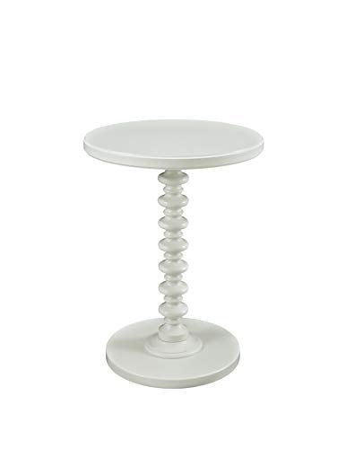 Powell Furniture Powell Round Spindle, White Table 17 x 22.25 x 17 - color: White
