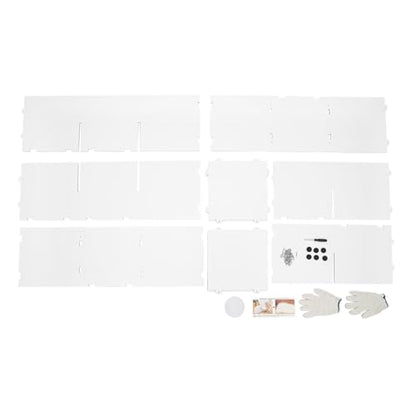 3-Tier Stepped Bookshelf, 6 Cube Storage Organizer Floor Standing Storage Shelf Modern Open Bookshelf for Home and Office (White) - size: 6 Cube L-Shaped