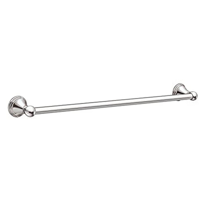 Moen Preston Collection Chrome 18-Inch Single Wall Mounted Bathroom Towel Bar, DN8418CH - color: Chrome, size: 18 Inch