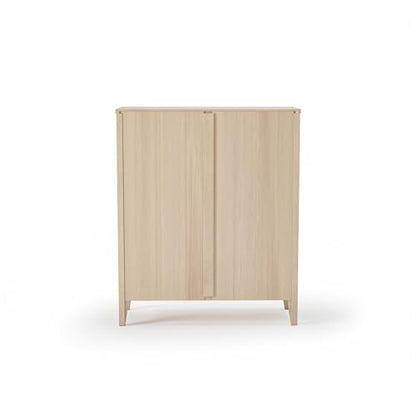 Camaflexi Shaker Style 3 Shelf Bookcase/Solid Wood / 36" High/Adjustable Shelving/Closed Back/Display Bookshelf for Living Room, Bedroom, Home and Office, Light Oak - color: Light Oak, size: 36"