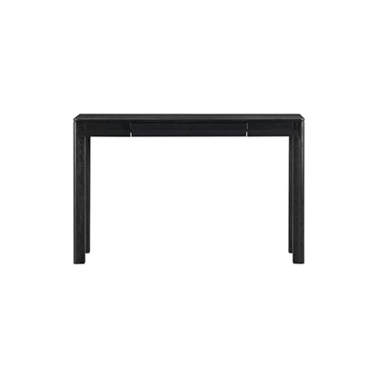 NTC Flow 47-Inch Console Table, Modern Solid Wood Entryway Table with Hidden Drawer, Waterproof & Heat Resistant, Narrow Table for Hallway, Living Room & Foyer, Burnt Black - color: Burnt Black, size: 47 Inch, style: Console