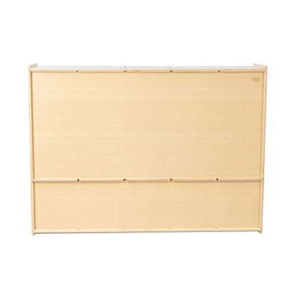 Montessori 5-Section Coat Locker with Bench & Cubby Storage, 100% Birch Plywood Backpack & Cubby Unit with Hooks for Classroom, Day Care, Preschool, Kindergarten