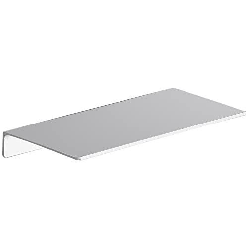12 inch Metal Wall Shelf Small Floating Shelf for Wall Organizer & Storage, Display Shelf for Bathroom, Living Room, Kitchen, Bedroom(Silver) - color: Silver, size: 12 in