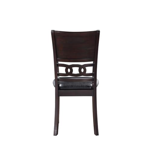 New Classic Furniture Gia Dining Chairs, Set of 2, Ebony - color: Ebony, size: Set of 2, style: Dining Chair