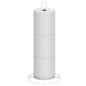 Toilet Paper Holder Stand, OBODING, White Freestanding Toilet Paper Holder for Storing 3 Rolls of Toilet Papers (White) - color: White