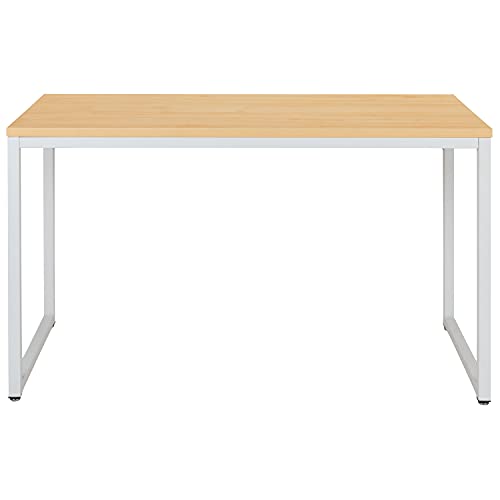 Flash Furniture Tiverton Industrial Modern Desk - Commercial Grade Office Computer Desk and Home Office Desk - 47" Long (Maple/White) - color: White, size: 47 Inch