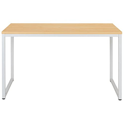 Flash Furniture Tiverton Industrial Modern Desk - Commercial Grade Office Computer Desk and Home Office Desk - 47" Long (Maple/White) - color: White, size: 47 Inch