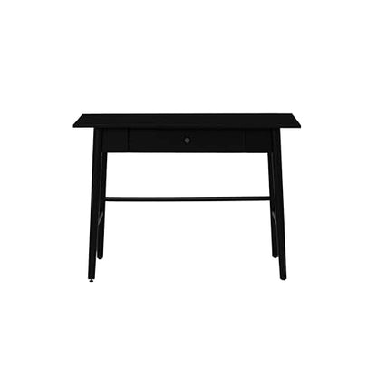 Linon Melissa Black Wooden One Drawer Writing Desk - color: Black