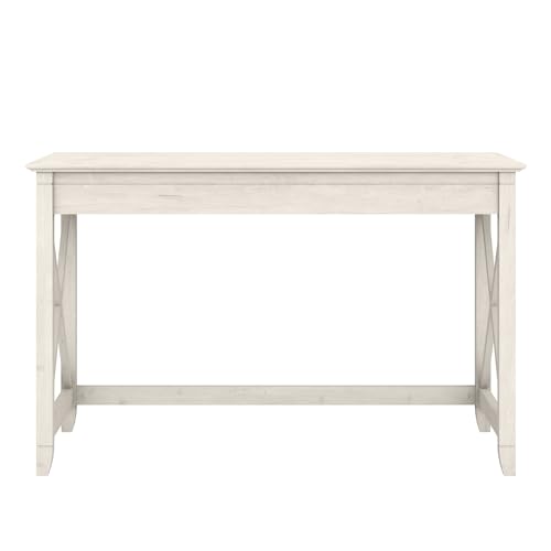 Bush Home Key West 48W Writing Desk in Linen White Oak - color: Linen White Oak, size: 48W