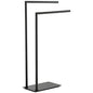 Stand Towel Rack for Bathroom Free Standing Double Towel Holders on Floor Bath Towel Holder Brass Matte Black - color: Matte Black Stand Towel Holders
