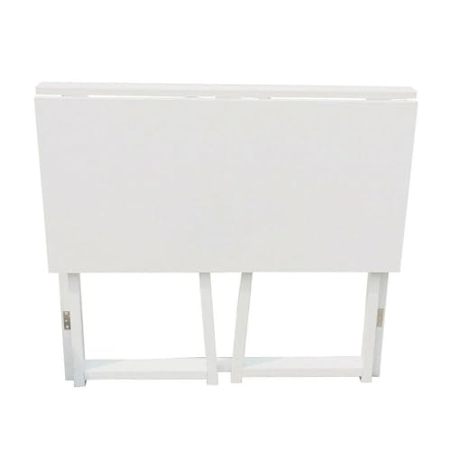 Folding Small Desk - Versatile Laptop Study Writing Table - White - Space-Saving Design - Perfect for Home Office