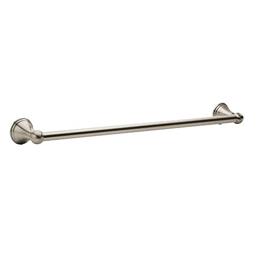 Moen Preston Collection Brushed Nickel 18-Inch Single Bathroom Towel Bar, DN8418BN - color: Brushed Nickel, size: 18 Inch