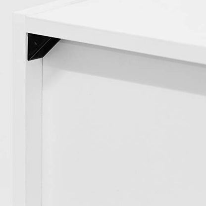 Furinno LUDER Book Shelf, 5-Cube Bookshelf, Reversible Bookcase, 9.4 x 19.5 x 31.5, Easy Assembly, for Living Room, Bedroom, Home Office, White - color: White, size: 5-Cube