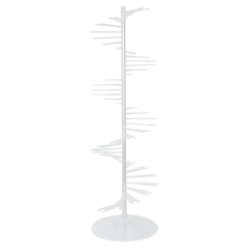 Clear 4.5 feet Spiral Acrylic Champagne Glass Flute Holder Display Stand Rack Display Wedding Party Events Reception Bar Table Home Decorations Drink Stations Supplies