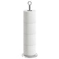 NearMoon Bath Toilet Paper Holder Stand, Freestanding Tissue Paper Storage with Reserve, Space Toilet 4 Rolls Holder for Bathroom/Kitchen Countertop-All Metal (1 Pack, Chrome Finish) - color: Chrome Finish