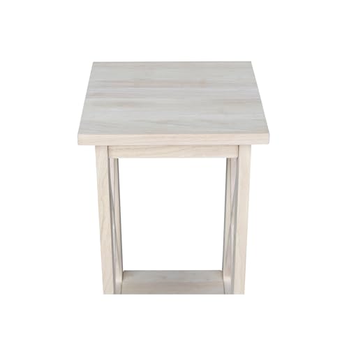 International Concepts Plant Stand, 24 inch, Unfinished - color: Unfinished, size: 12 inch W x 12 inch D x 24 inch H