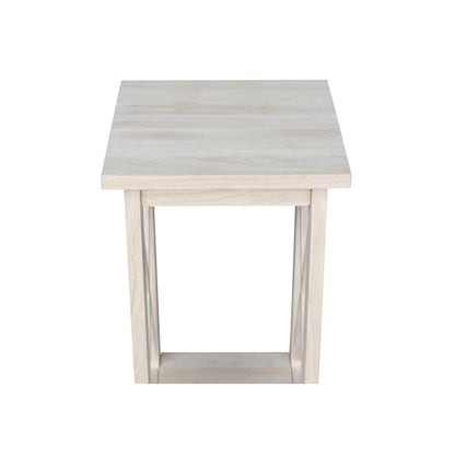 International Concepts Plant Stand, 24 inch, Unfinished - color: Unfinished, size: 12 inch W x 12 inch D x 24 inch H