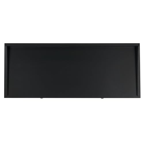 SAFAVIEH Home Collection Astaroth Matte Black 2-Drawer Computer Table Office Writing Desk - color: Matte Black
