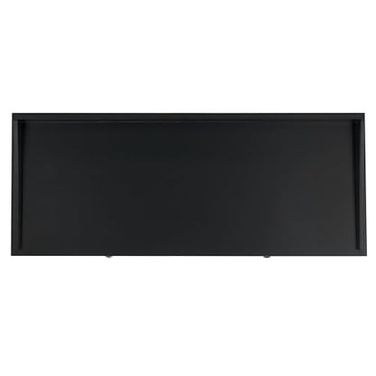 SAFAVIEH Home Collection Astaroth Matte Black 2-Drawer Computer Table Office Writing Desk - color: Matte Black