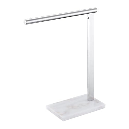 KOKOSIRI Hand Towel Holder Stand Towel Rack with Steady Marble Base for Bathroom Vanity Countertop, Polished Stainless Steel 15.7'' Height THS0006-CH - color: Polished Chrome, size: 1-Bar