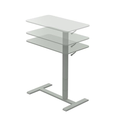 TopJob ANYDESK NEST Mobile Standing Desk, Portable with Hidden Wheels Non Folding, Sit Stand Desk, Computer Workstations, Home Use, Couch Side Table, Bedside Table, Kitchen Prep Table (MNT) - color: Mnt