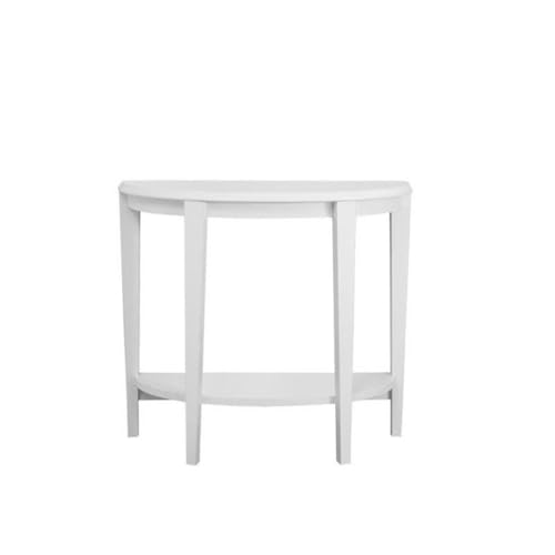 Monarch Specialties Console Table - Narrow Entry Table, 36” L (White) - color: White