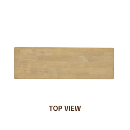 NTC Flow 47-Inch Console Table, Modern Solid Wood Entryway Table with Hidden Drawer, Waterproof & Heat Resistant, Narrow Table for Hallway, Living Room & Foyer, Sand - color: Sand, size: 47 Inch, style: Console