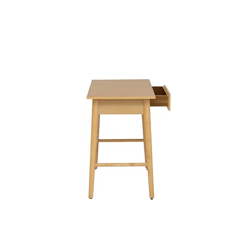 Linon Melissa Natural Wooden One Drawer Writing Desk - color: Natural