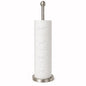 Songtec Toilet Paper Holder Stand with Reserve, Floor Standing Tisse Roll Holder for 4 Rolls, Compact Design Bathroom Toilet Paper Storage - Brushed Nickel - color: Brushed Nickle