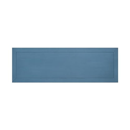 P PURLOVE Console Table Buffet Sideboard Sofa Table with Drawers Cabinets and Bottom Shelf (Light Navy) - color: Light Navy