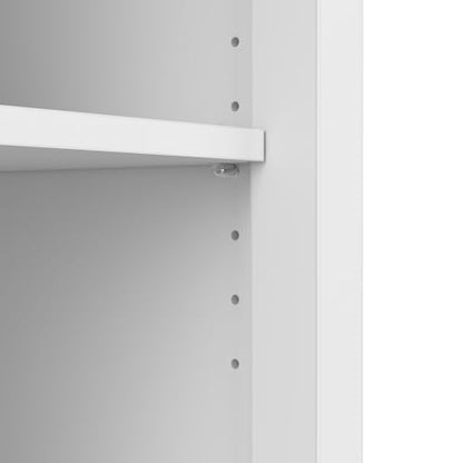 Bush Home Broadview 6 Cube Organizer in Pure White, Home Office Storage Solution, Compact Shelving Unit for Workspace, Multi-Purpose Organizer for Books
