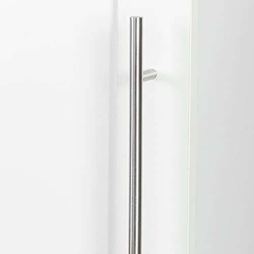 Slim Tall Storage Cabinet,Pantry Cabinet with Doors Shelves Small Space for Kitchen Living Room Bathroom, White - color: 02 White
