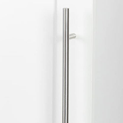Slim Tall Storage Cabinet,Pantry Cabinet with Doors Shelves Small Space for Kitchen Living Room Bathroom, White - color: 02 White
