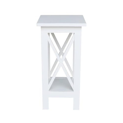International Concepts Plant Stand, 24 inch, Snow White - color: Snow White, size: 12 inch W x 12 inch D x 24 inch H
