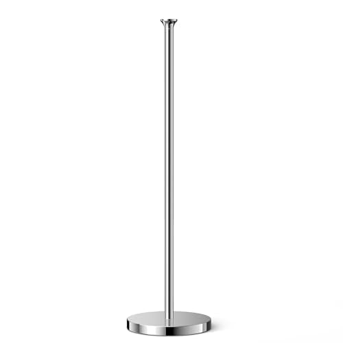 Toilet Paper Holder Stand(with Reserve Function), Free-Standing Spare Rolls Storage Holder, Stainless Steel, Modern Design - color: Chrome